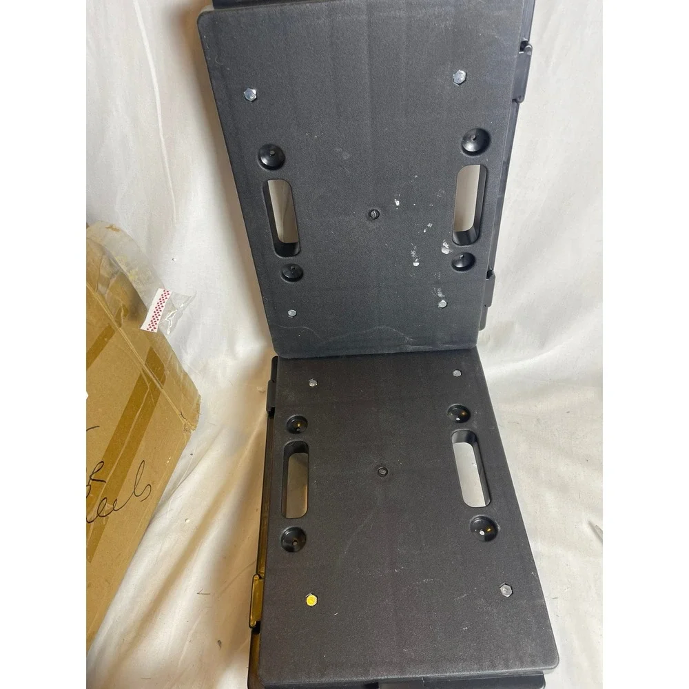 Heavy Duty 2-Pack Plastic Dolly Rolling Furniture Mover Flatbed Cart‎ Black